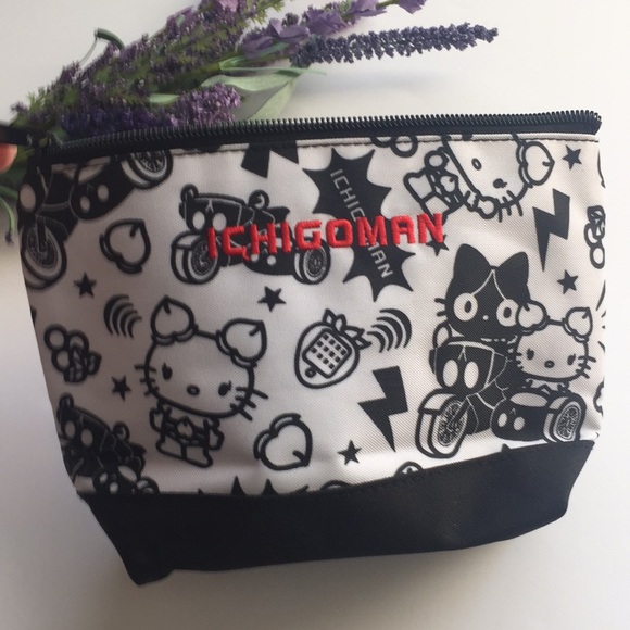 Hello Kitty Ichihoman makeup cosmetic pencil travel storage pouch brand new NWOT - Picture 5 of 7